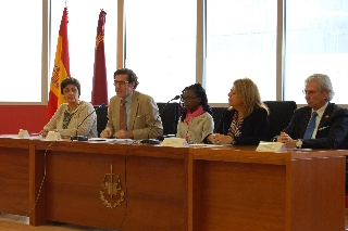 Momento de la presentación de la X Edición de Educando en Justicia en la Región de Murcia 